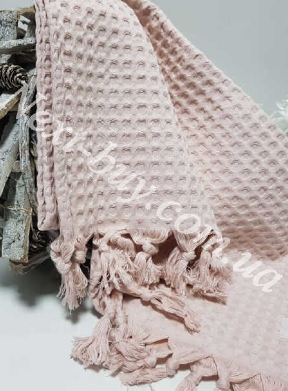 Maison D'or Ancelina бавовняні плетені рушники для лазні 70х140см персиковий