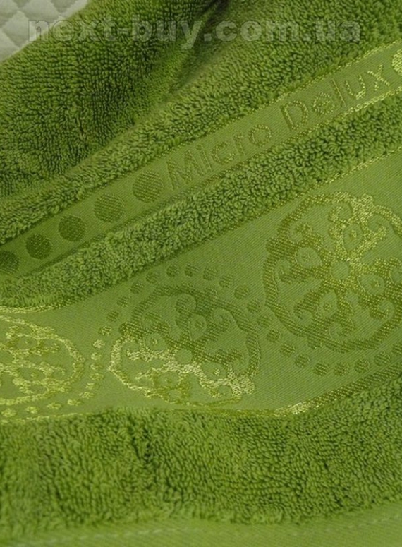 Комплект полотенец сауна Cestepe 3 Orient micro Delux Green 100% cotton 90х150 Турция