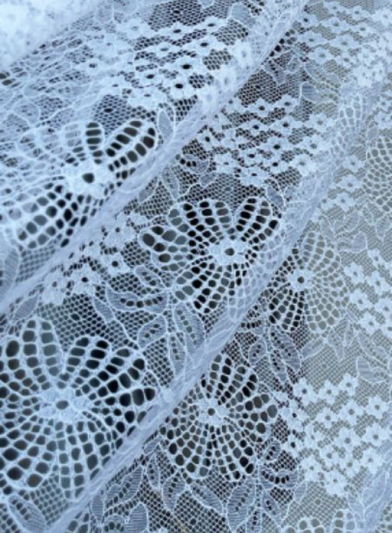 Тюль сетка с плетением Cobweb белый Турция