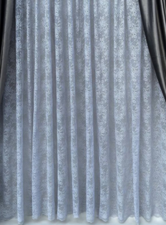 Тюль сітка з плетінням Corolla сірий Туреччина