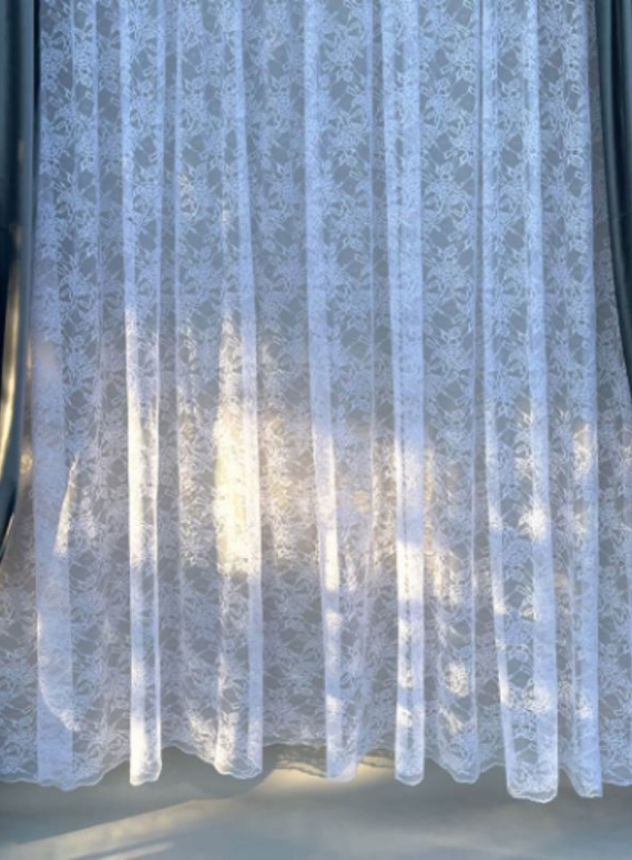 Тюль сітка з плетінням Corolla білий Туреччина