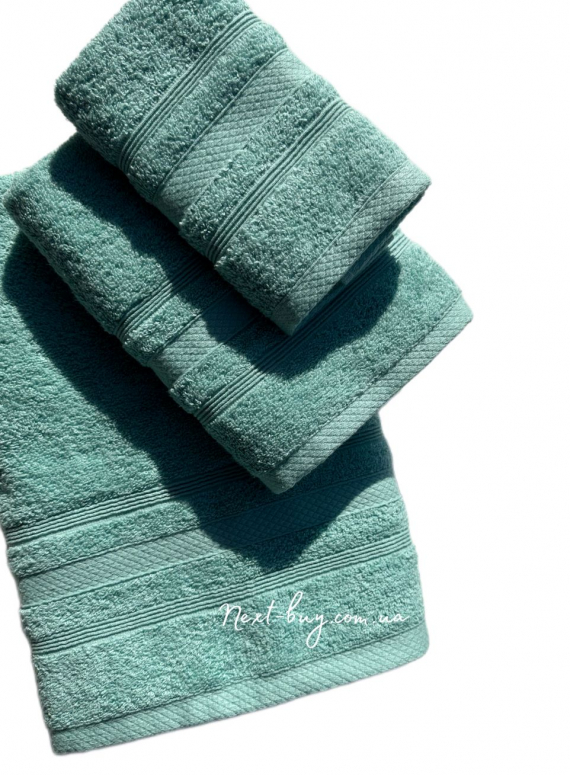 Махровое полотенце для лица ADA 50х90 бирюзовый Турция
