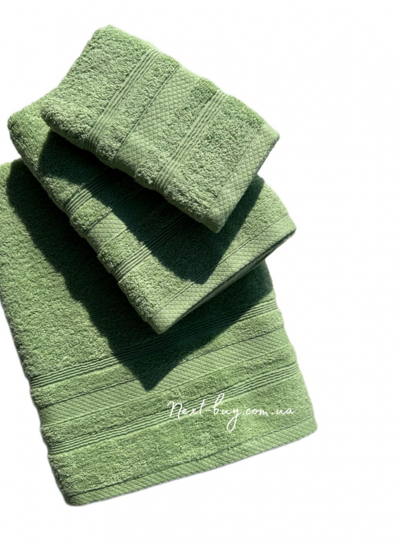 Махровое полотенце для бани ADA 70х140 салатовое Турция