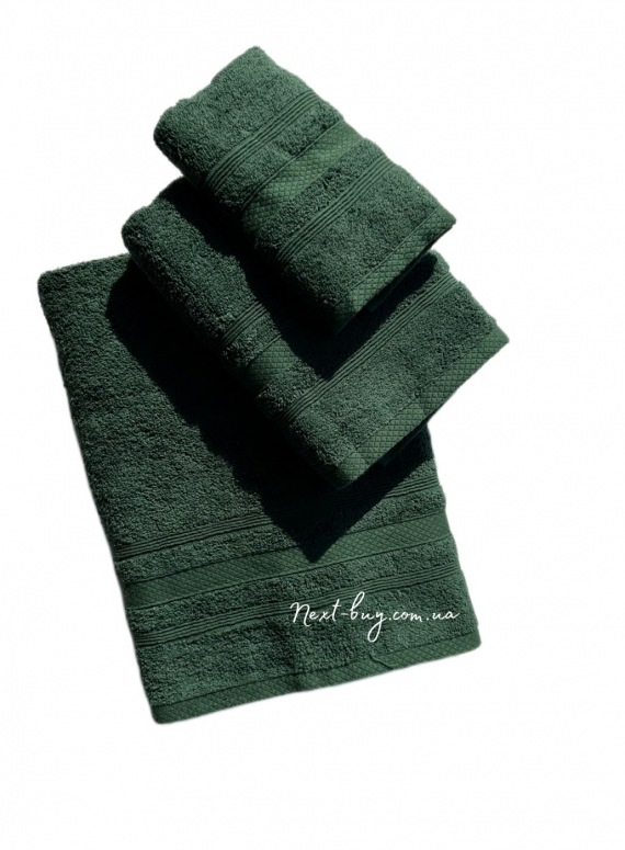 Махровое полотенце для бани ADA 70х140 зеленое Турция