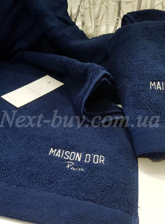 Maison D'or Advend банне махрове полотенце 85х150 см синій