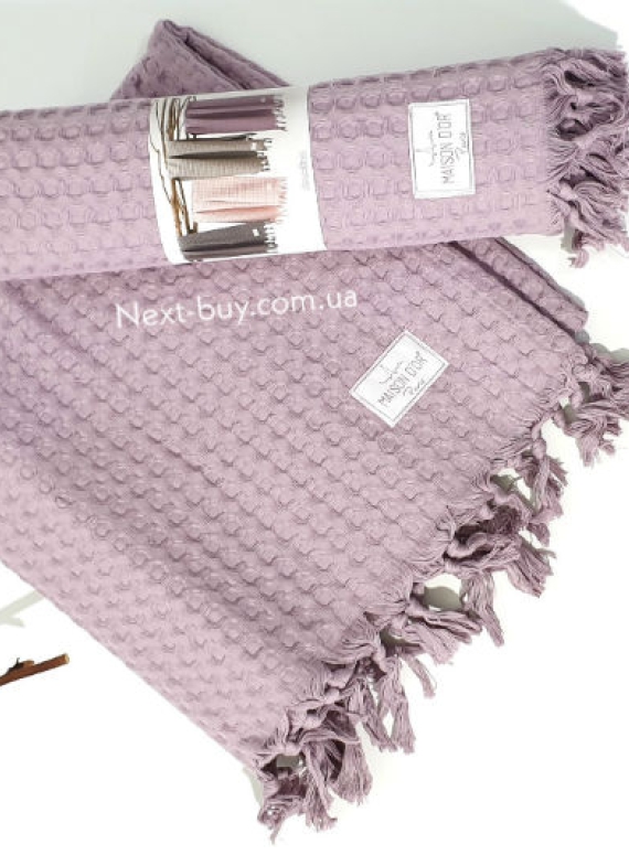 Maison D'or Ancelina бавовняні плетені рушники для лазні 70х140см бузковий