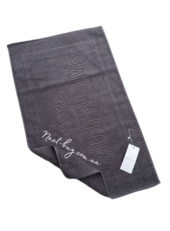 Натуральний килимок-рушник для ніг Maison D'or Bathmat anthrasit