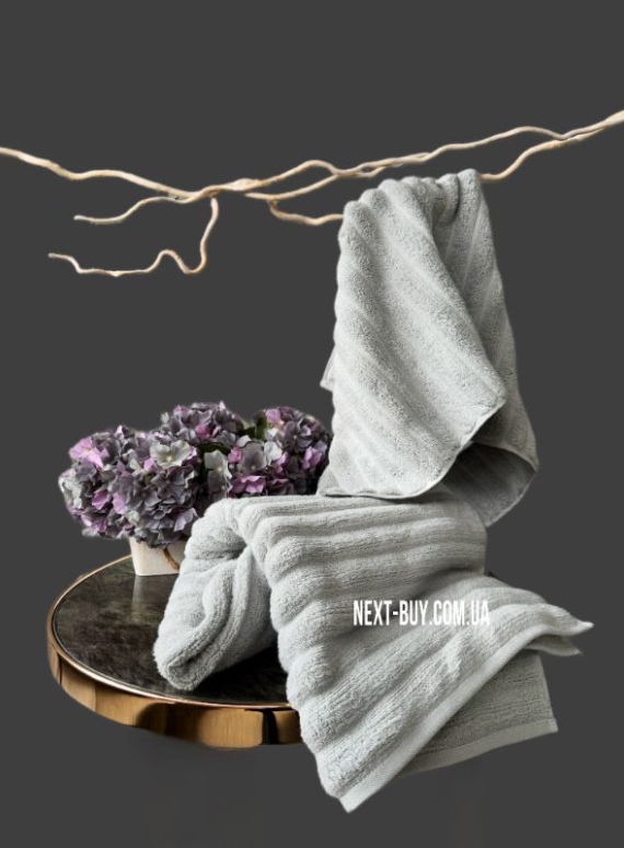Махровое полотенце для бани Cestepe Ezgi 70х140 светло-серое Турция
