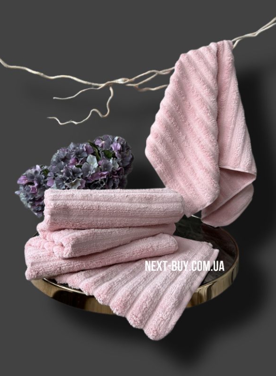 Махровое полотенце для лица Cestepe Ezgi 50х90 светло-розовое Турция