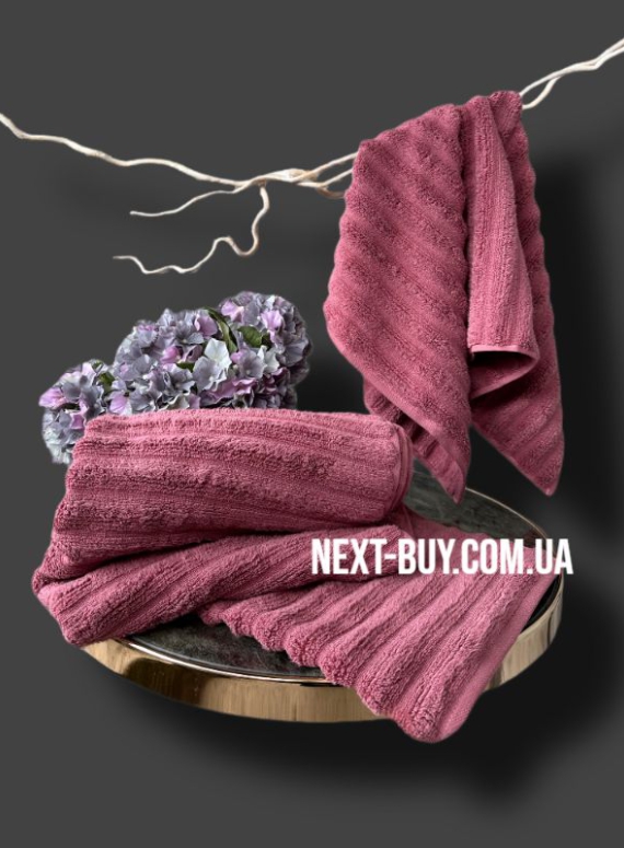 Махровое полотенце для лица Cestepe Ezgi 50х90 темно-розовое Турция