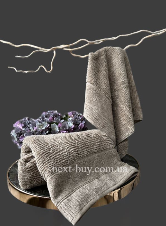 Махровое полотенце для бани Cestepe Nevara 70х140 бежевое Турция