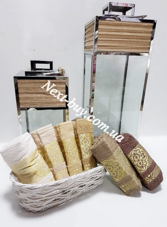 Cestepe Surma Cotton набор банных полотенец с вышивкой 6шт.