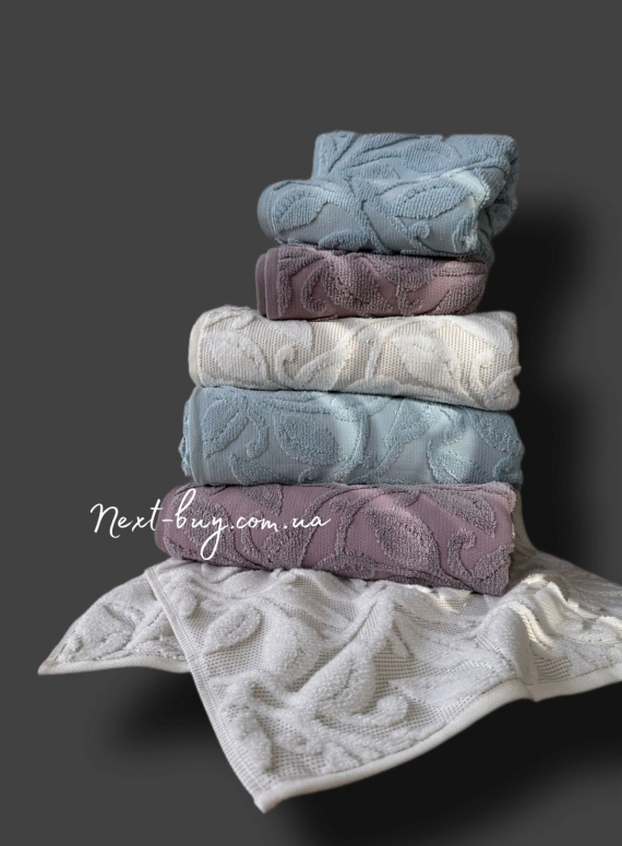 Махровое полотенце для бани Cestepe Mihribar blue 70х140 Турция