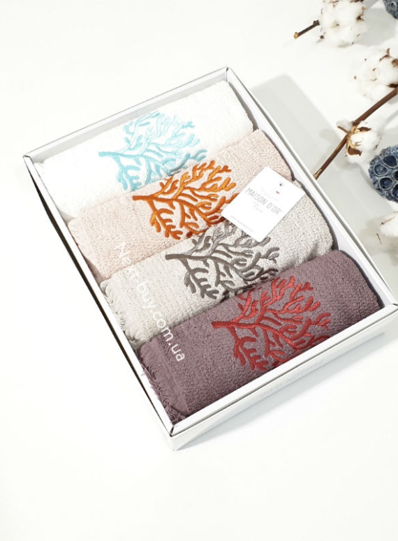 Maison Dor Coral набір рушників 4шт 100% бавовна