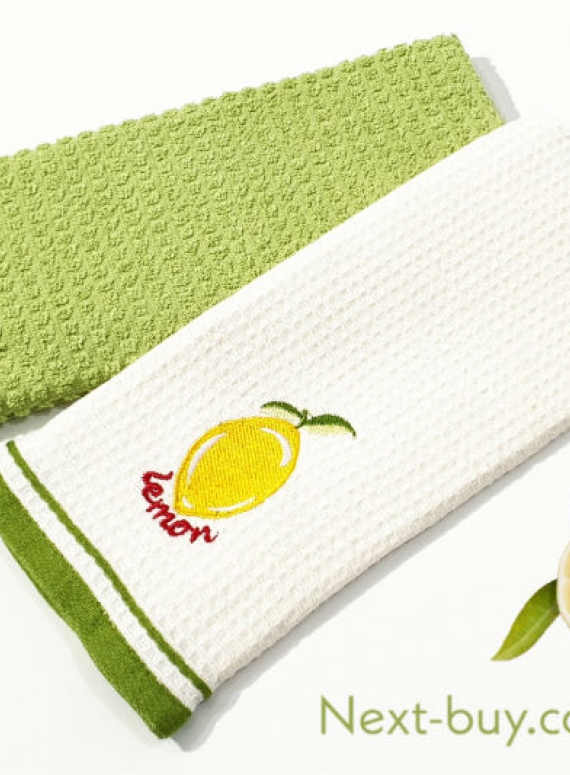 Набір кухонних рушників cottonize lemon 2шт. 40х60