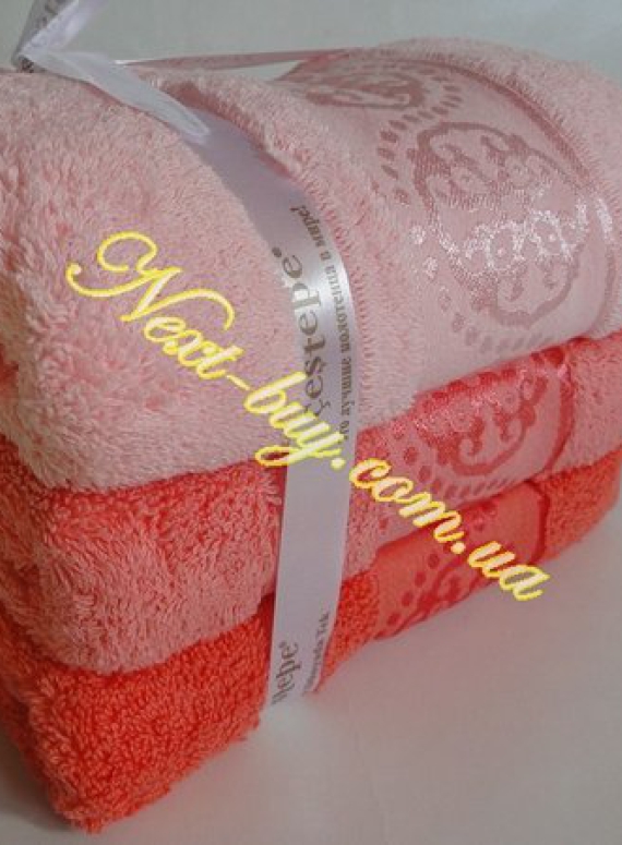 Набор махровых полотенец Cestepe Orient micro Delux 90х150 cotton Турция