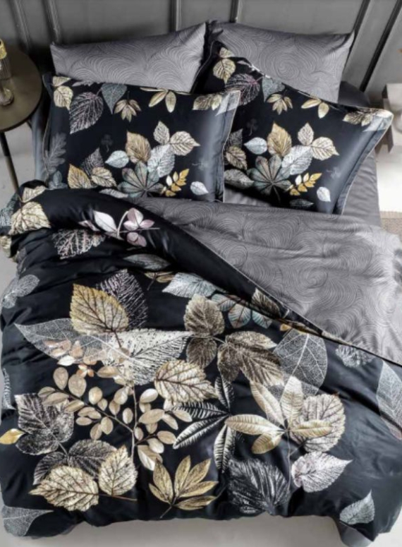 Постільна білизна Daring Grey La Romano premium сатин сімейний 160х220(2шт)