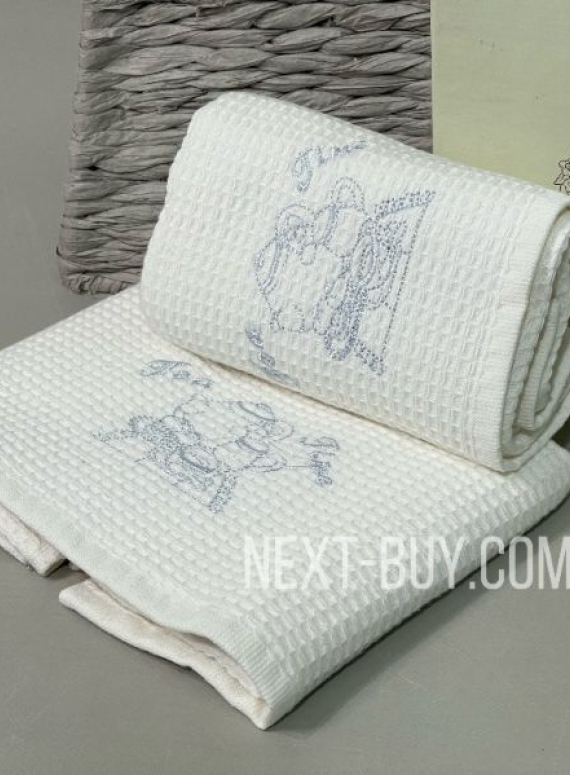 Diamond набор кухонных полотенец с вышивкой Dally white 40х60см 2шт.