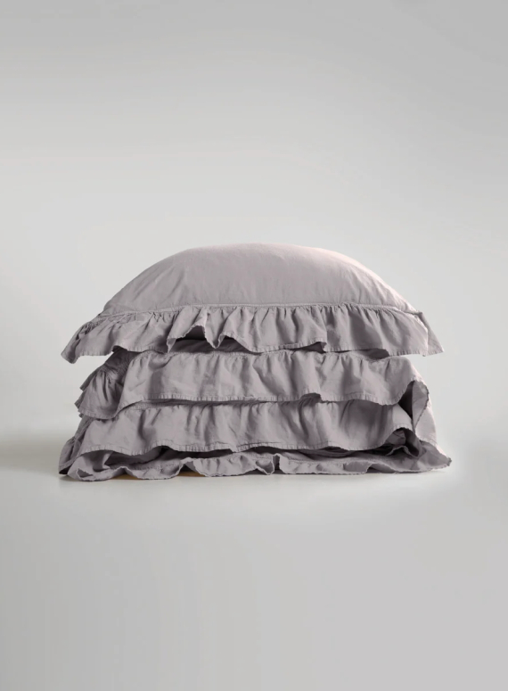 Эксклюзивное постельное белье Limasso Exclusive Opal Grey 200x220 из вареного хлопка