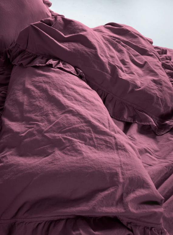 Ексклюзивна постільна білизна Limasso Exclusive Raspberry 200x220 з вареної бавовни