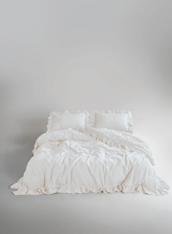 Сімейна ексклюзивна постільна білизна Limasso Exclusive  Snow White  160х220 (2шт) з вареної бавовни