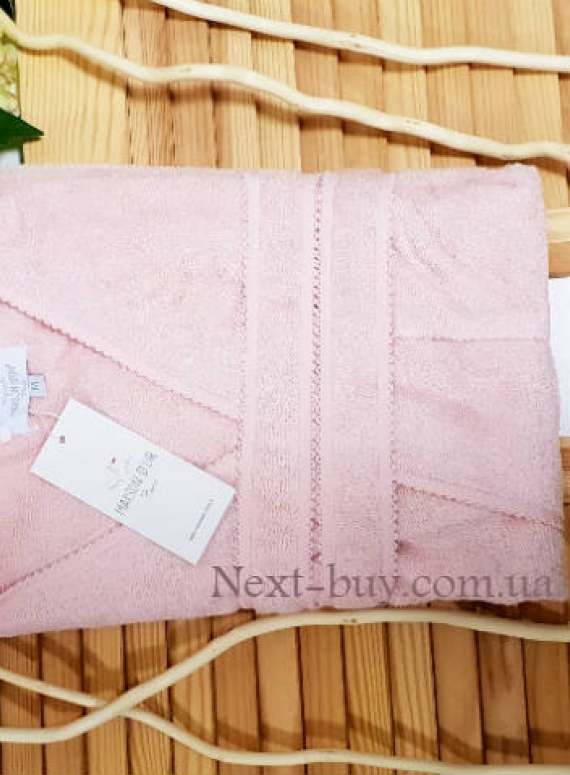 Maison D'or Felissia жіночий довгий махровий халат рожевий
