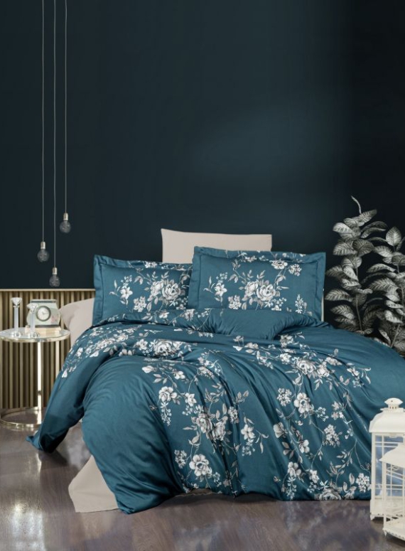 First Choice Arya turquoise постельное белье сатин семейный 160х220х2
