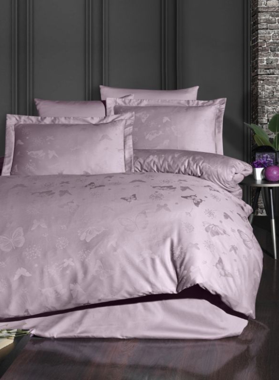 First Choice Corina Lavender постельное белье сатин жаккард евро 200х220