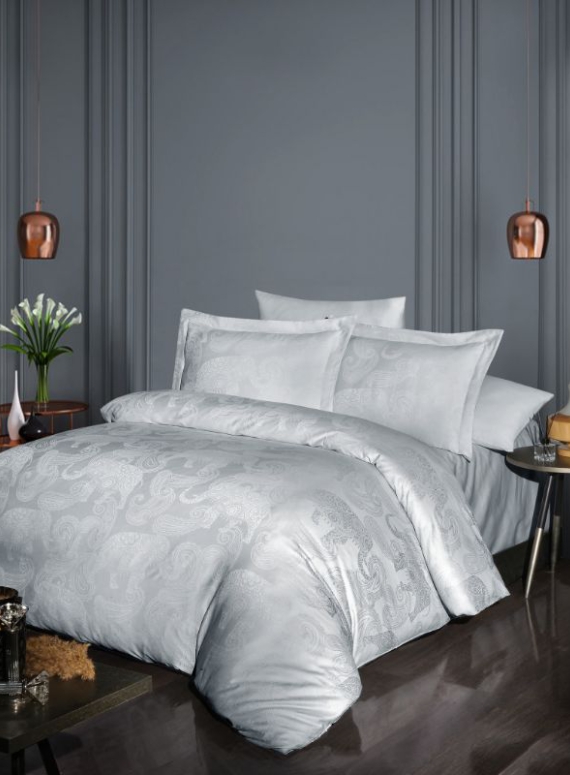 First Choice Doreta Silver постельное белье сатин-жаккард полуторный 160х220