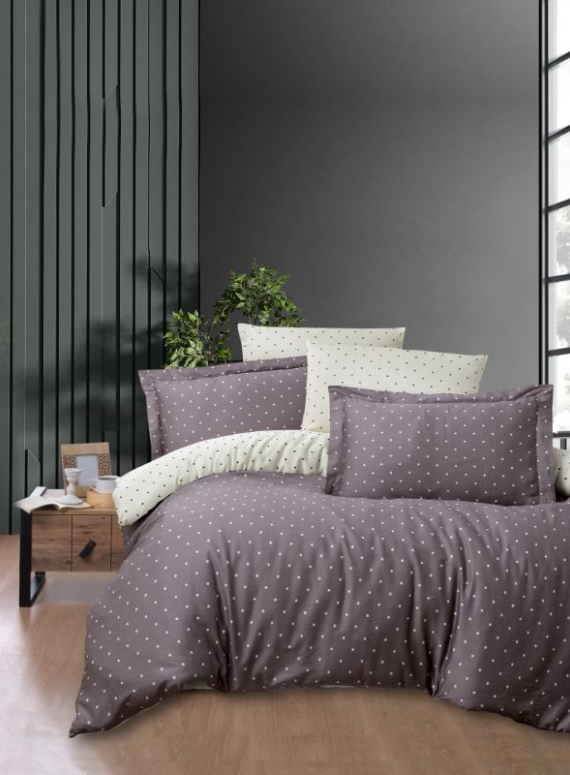 First Choice Point lilac постільна білизна сатин полуторний 160х220