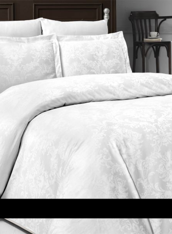 First Choice Regina white постельное белье сатин-жаккард семейный 160х220(2)
