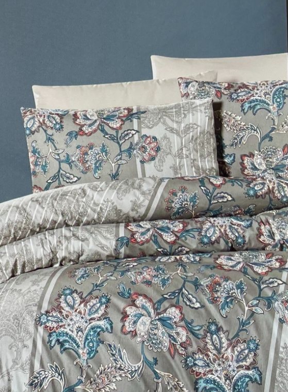 First Сhoice Polca grey постільна білизна ранфорс сімейний 160х220х2