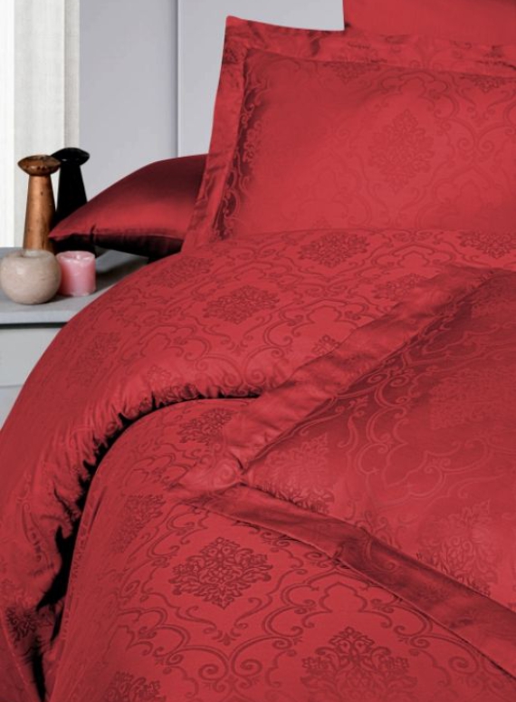 First choice Vladya Red постельное белье сатин-жаккард семейное 160х220х2