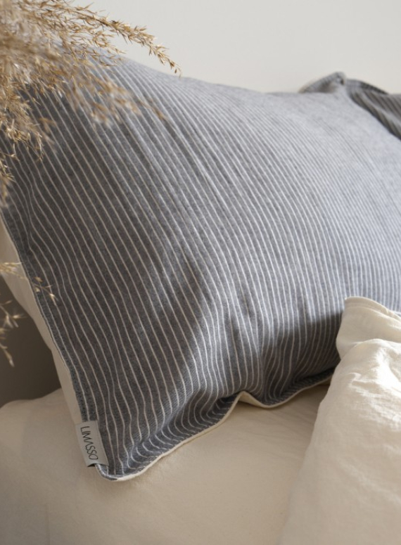 Постільна білизна Turkiz Melodi anthracite 200x220 з вареної бавовни