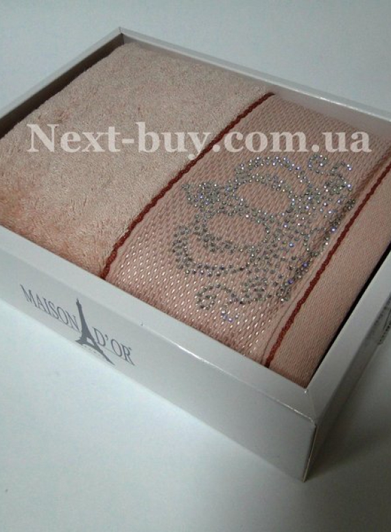 Бамбуковое полотенце Maison D'or Paris Bambu 50х100см в коробке розовый