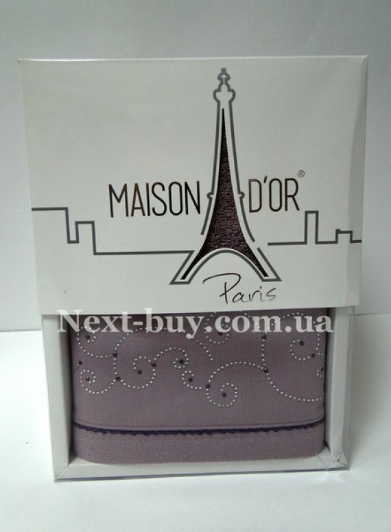 Махровий рушник Maison D'or Dalyy 50х100см в коробці фіолетовий