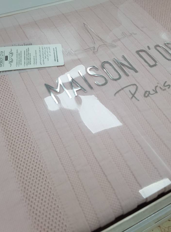 Maison D'or Paris Eva Caroline pink покривало, постільна білизна з наволочками сатин-жаккард
