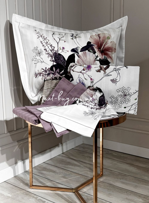 Maison Dor Alita dark lilac постільна білизна 200x220см сатин жаккард