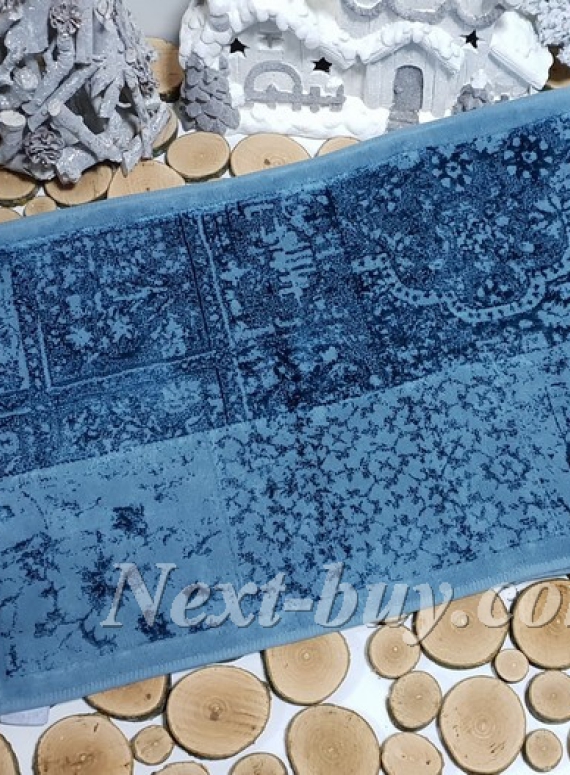 Maison D`or Gardiner Patchwork набір килимків для підлоги синій