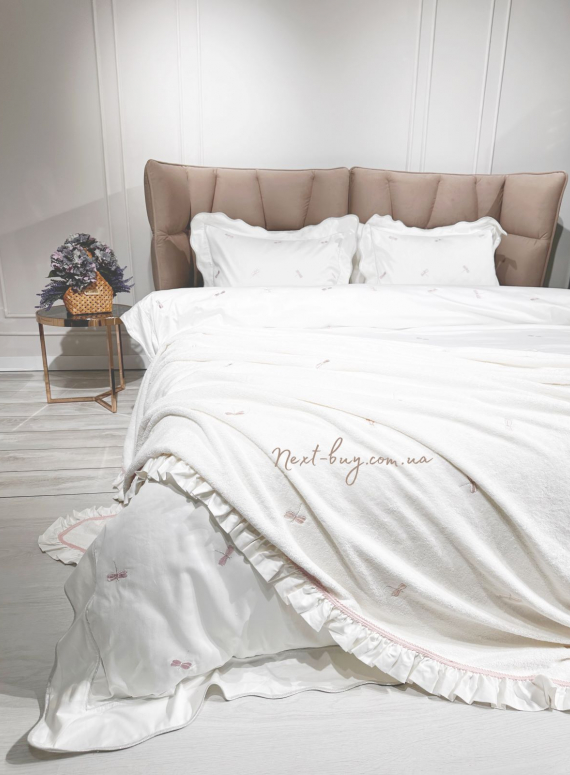 Maison D`or Les Azzures ecru-rose Bed Cover махровое покрывало 160х240
