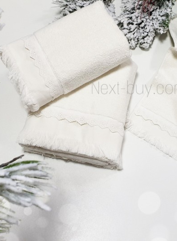 Maison D`or Melissa набір махрових рушників 3шт кремовий