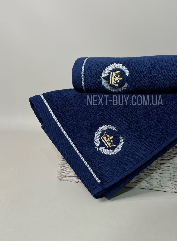 Maison D'or Pierre Loti набір махрових рушників 4 шт 30х50 темно-синій