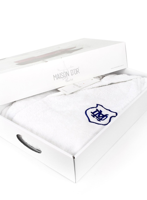 Maison Dor Sports халат підлітковий з капюшоном білий