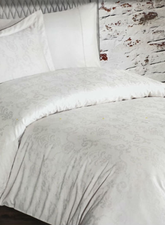 Maison D'or Mirabella постельное белье 160x220см сатин жаккард белый