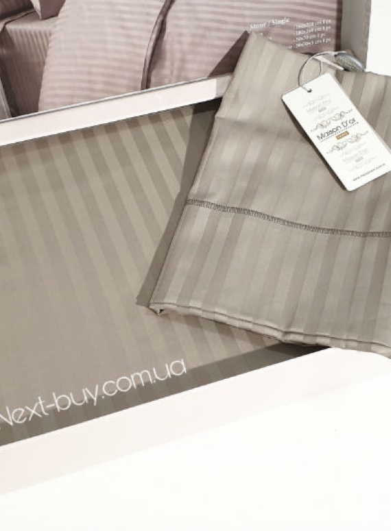 Maison D'or New Rails Stone постільна білизна полуторна 160x220см сатин