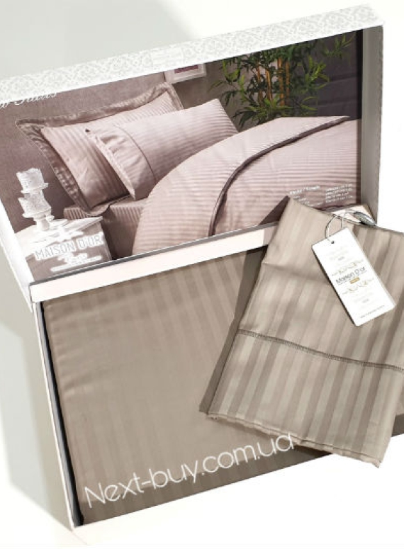 Maison D'or New Rails Stone постільна білизна полуторна 160x220см сатин