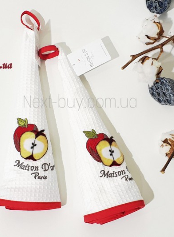 Maison Dor Fruit Apple рушник вафельний з аплікацією