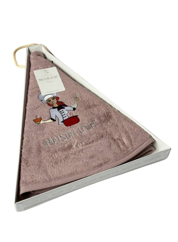 Maison D`or Maxi box круглий кухонний рушник 1шт 70х70 бавовна фіолетовий
