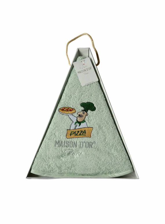 Maison D`or Maxi box круглий махрове кухонний рушник 1шт 70х70 бавовна салатовий