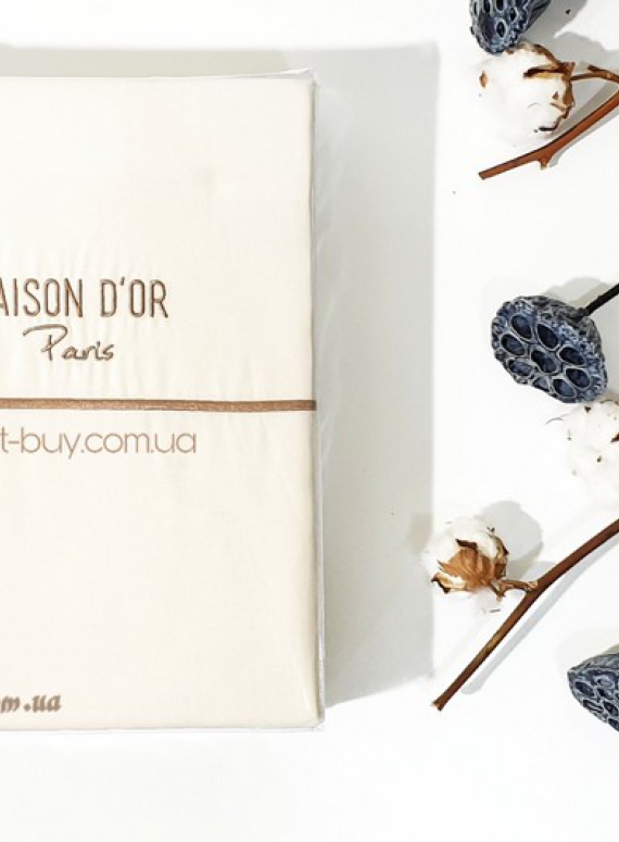 Maison Dor Spring Embroidery duvet cover set krem однотонна постільна білизна 200х220